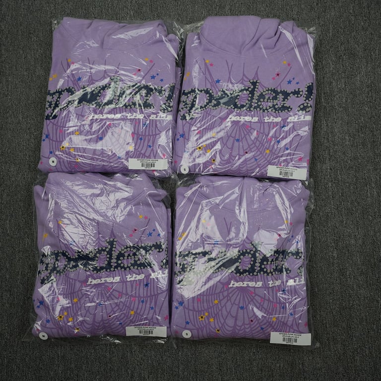 Sp5der Acai Hoodie Purple - 31