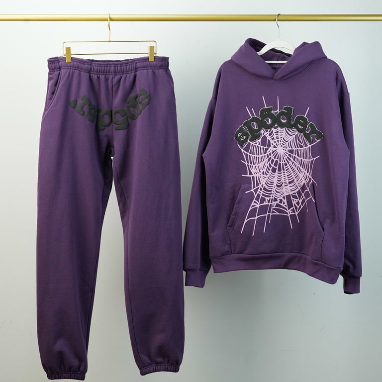 Sp5der Web Sweatpants Purple - 20