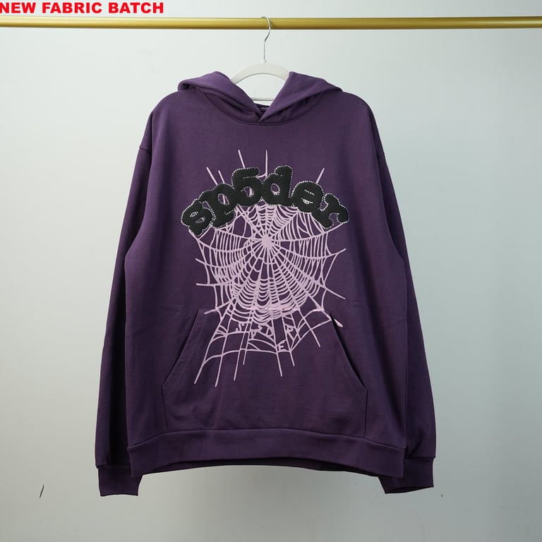 Sp5der Web Hoodie Purple - 18