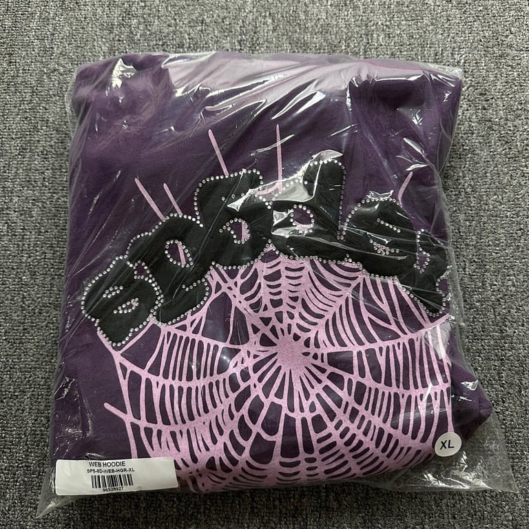 Sp5der Web Hoodie Purple - 3