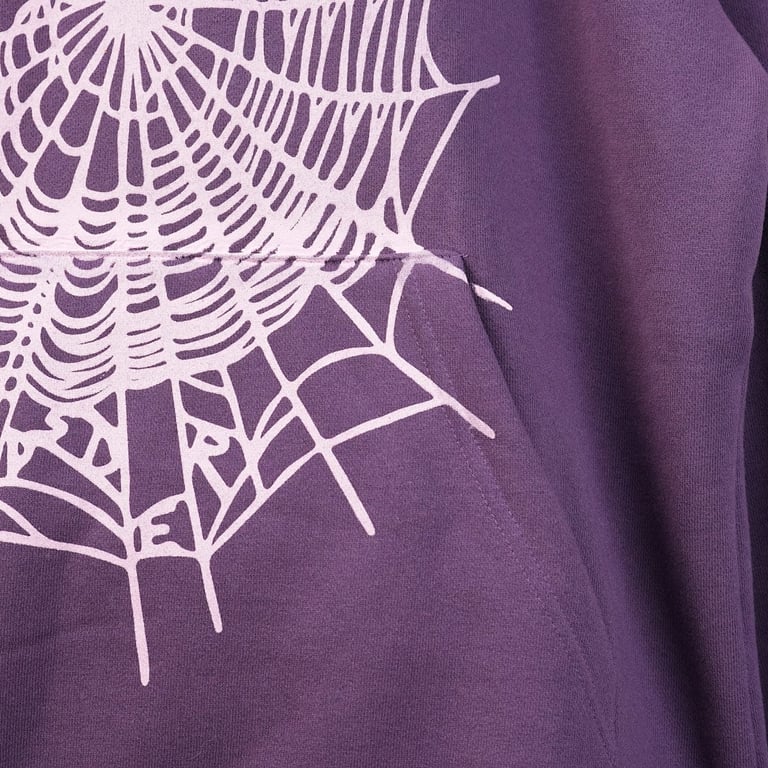 Sp5der Web Hoodie Purple - 25