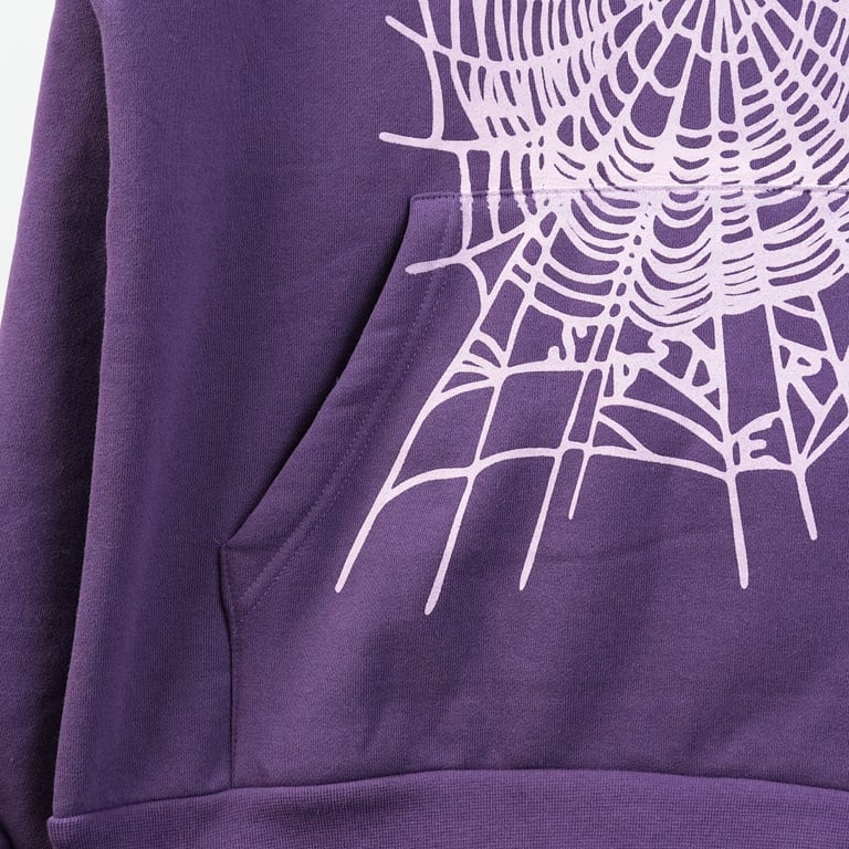 Sp5der Web Hoodie Purple - 26