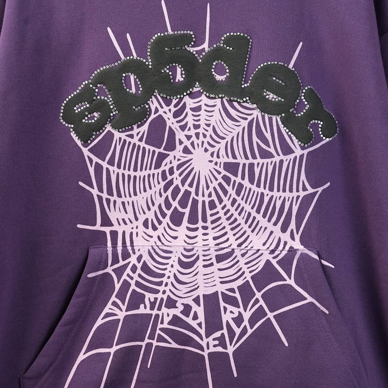 Sp5der Web Hoodie Purple - 27