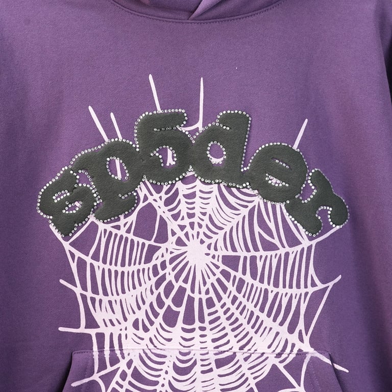 Sp5der Web Hoodie Purple - 28