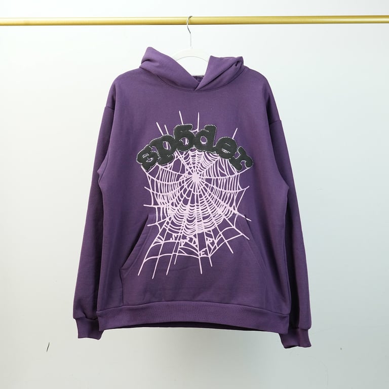 Sp5der Web Hoodie Purple - 30