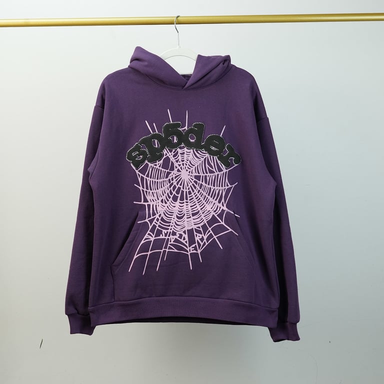 Sp5der Web Hoodie Purple - 32
