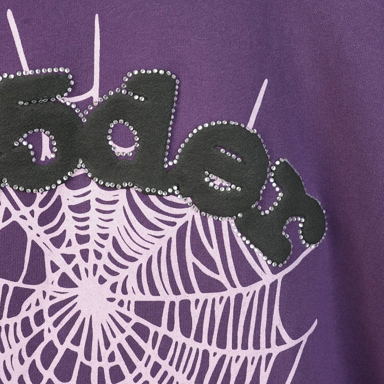 Sp5der Web Hoodie Purple - 37