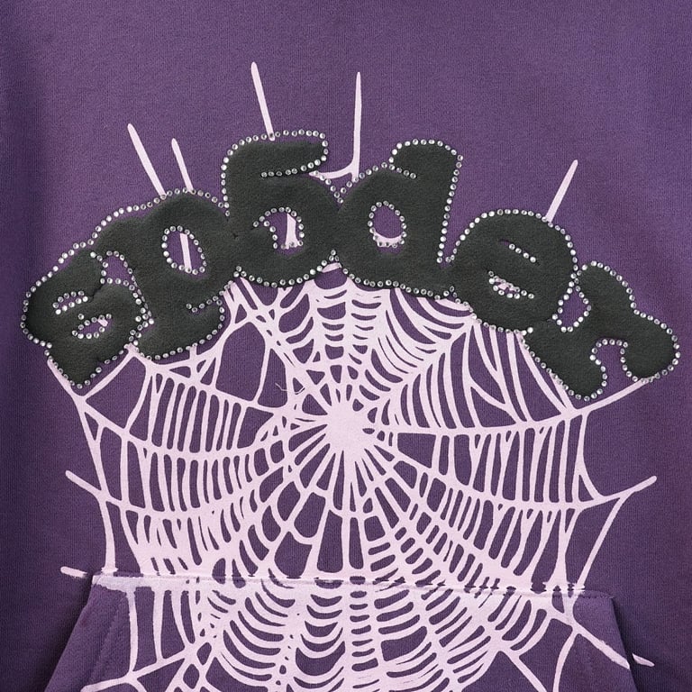 Sp5der Web Hoodie Purple - 41
