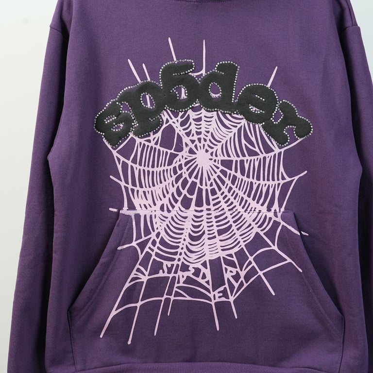 Sp5der Web Hoodie Purple - 42