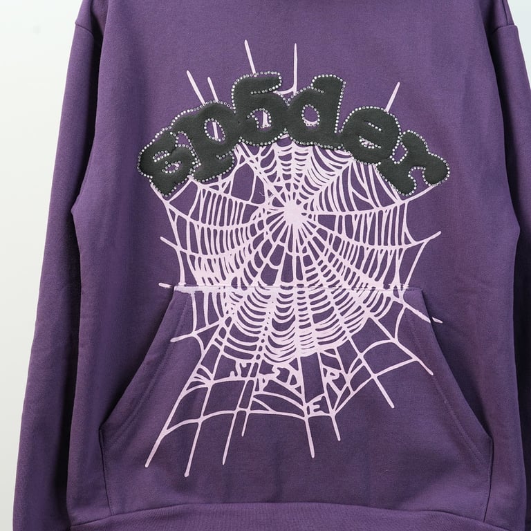 Sp5der Web Hoodie Purple - 43