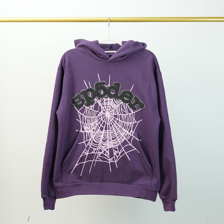 Sp5der Web Hoodie Purple - 44