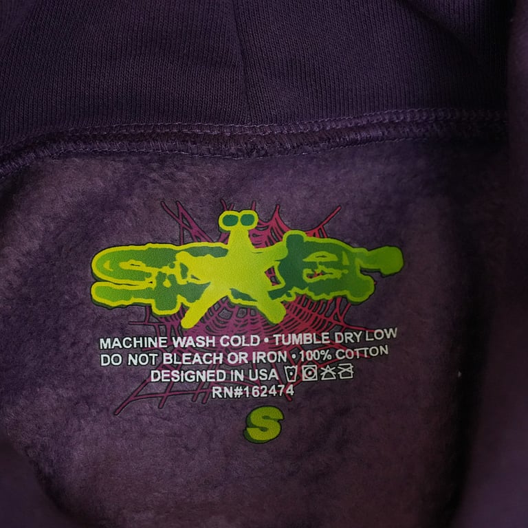 Sp5der Web Hoodie Purple - 46