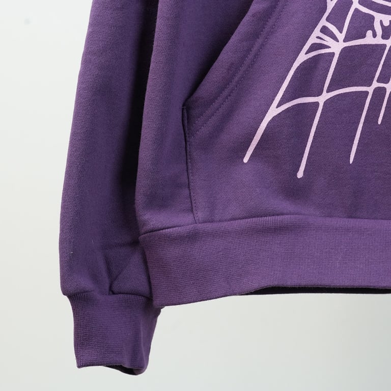 Sp5der Web Hoodie Purple - 51
