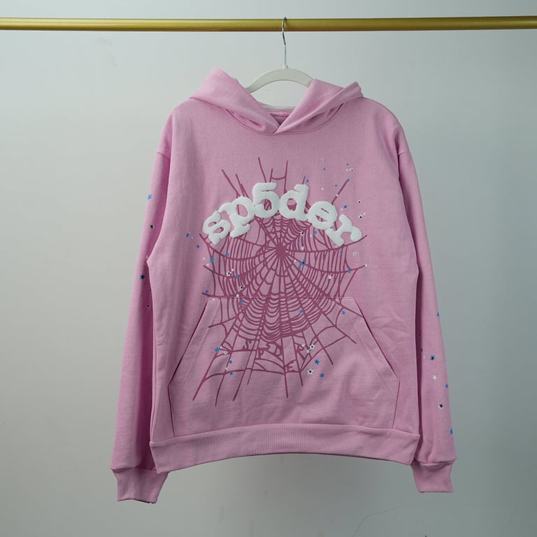 Sp5der OG Web Hoodie Pink - 11