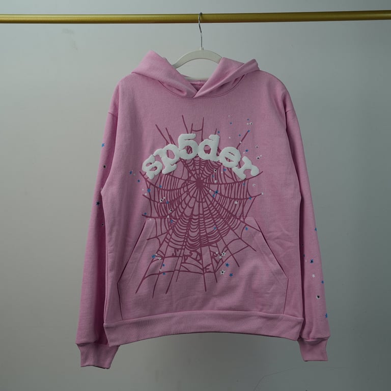 Sp5der OG Web Hoodie Pink - 12