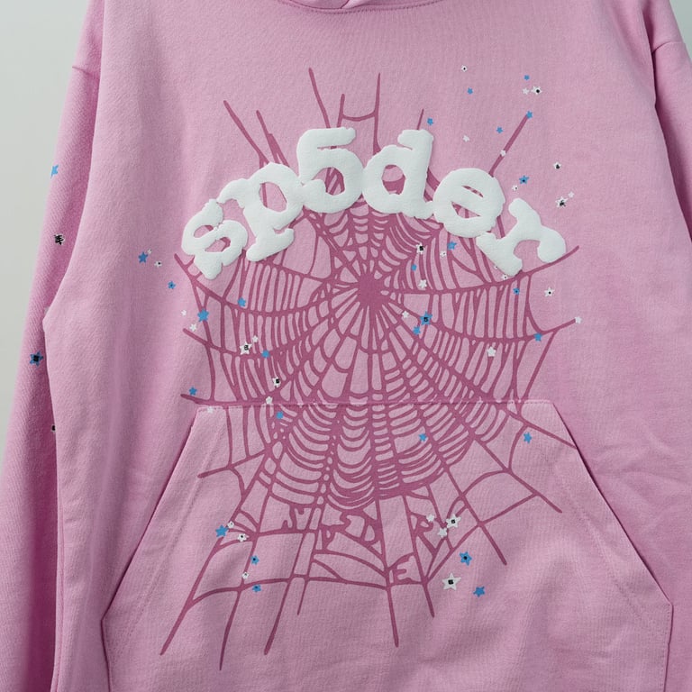 Sp5der OG Web Hoodie Pink - 13