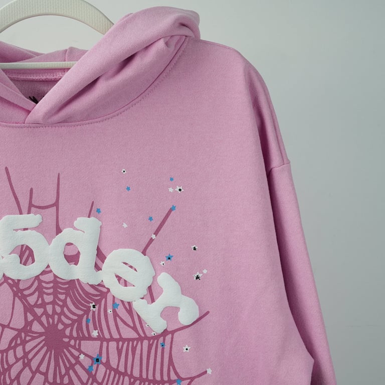 Sp5der OG Web Hoodie Pink - 14