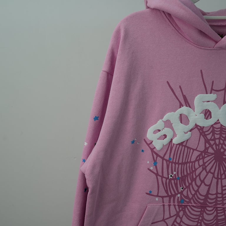 Sp5der OG Web Hoodie Pink - 15