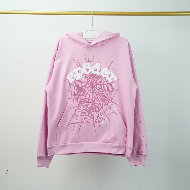 Sp5der OG Web Hoodie Pink - 3