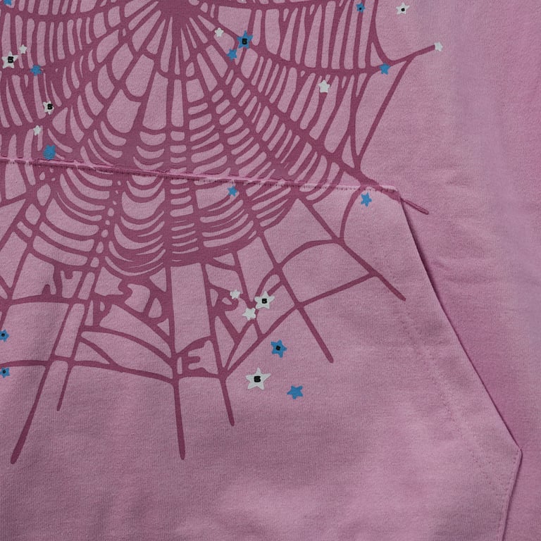 Sp5der OG Web Hoodie Pink - 21