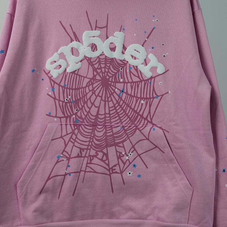 Sp5der OG Web Hoodie Pink - 25