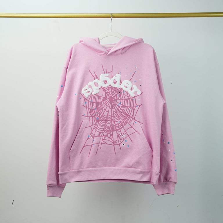 Sp5der OG Web Hoodie Pink - 4