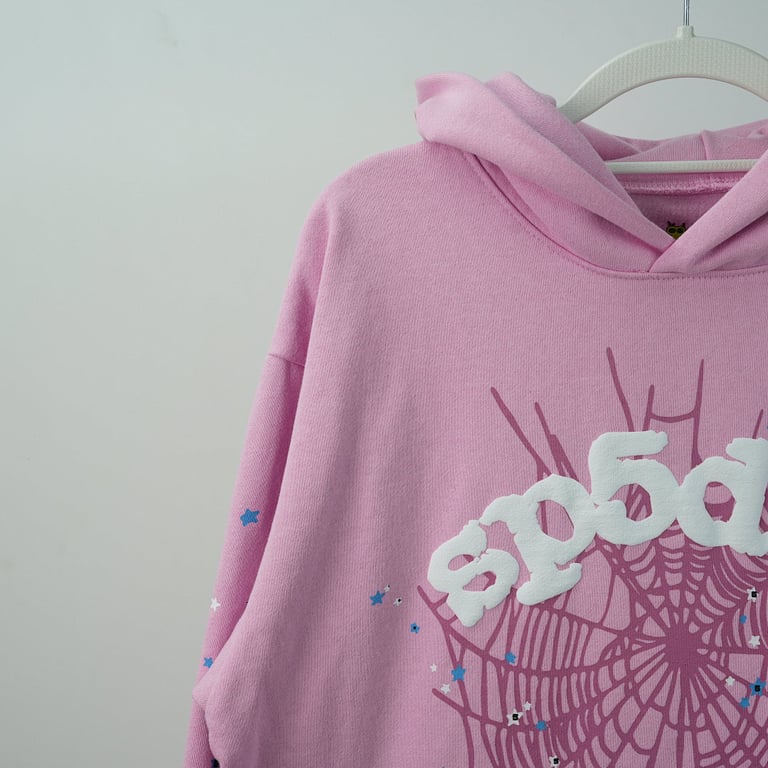 Sp5der OG Web Hoodie Pink - 32