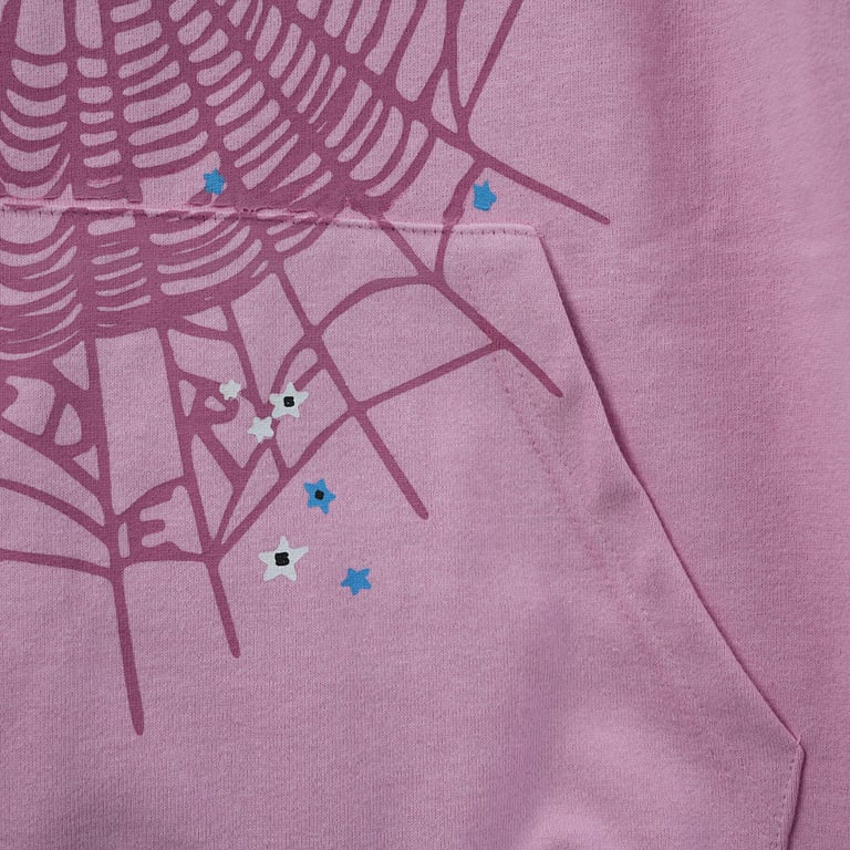 Sp5der OG Web Hoodie Pink - 35