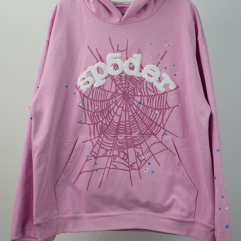 Sp5der OG Web Hoodie Pink - 42