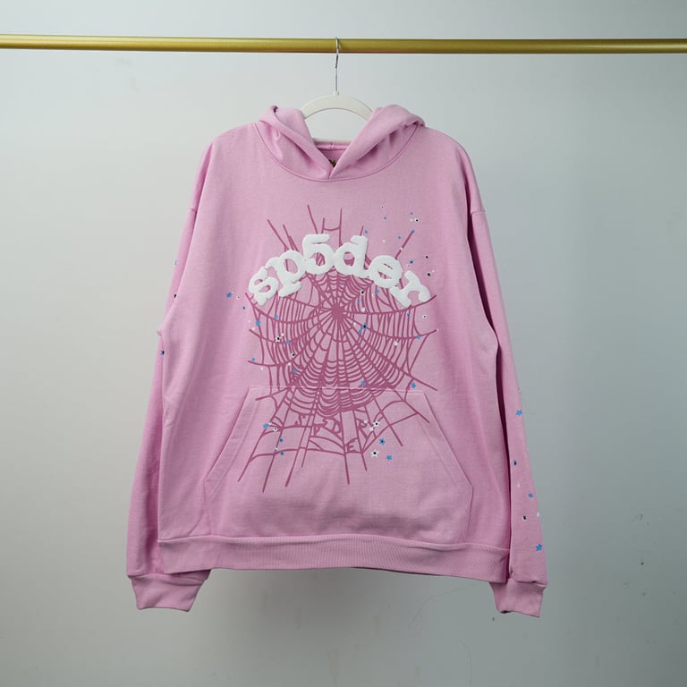 Sp5der OG Web Hoodie Pink - 44