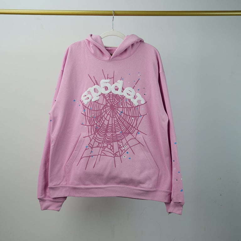 Sp5der OG Web Hoodie Pink - 45