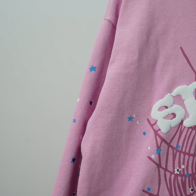 Sp5der OG Web Hoodie Pink - 53