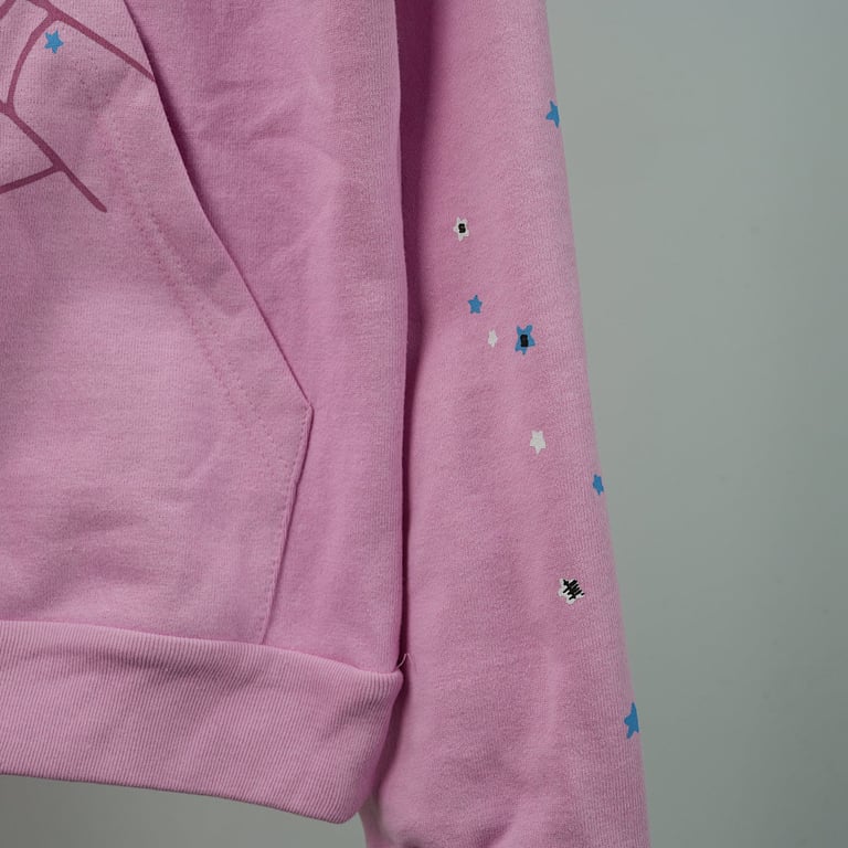Sp5der OG Web Hoodie Pink - 54