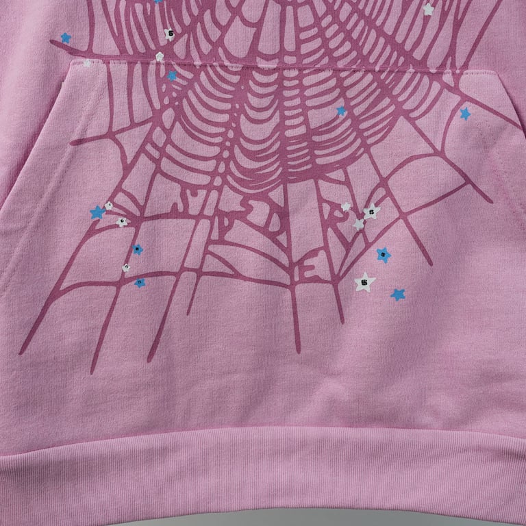 Sp5der OG Web Hoodie Pink - 55