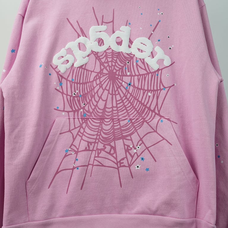 Sp5der OG Web Hoodie Pink - 7