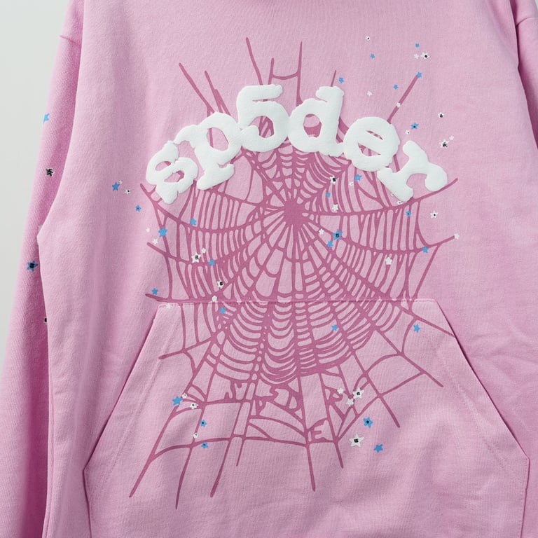 Sp5der OG Web Hoodie Pink - 8