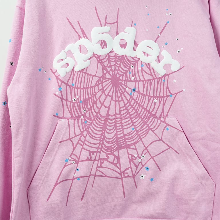 Sp5der OG Web Hoodie Pink - 9