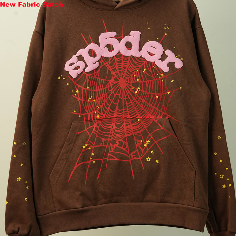 Sp5der Web Hoodie Brown - 17