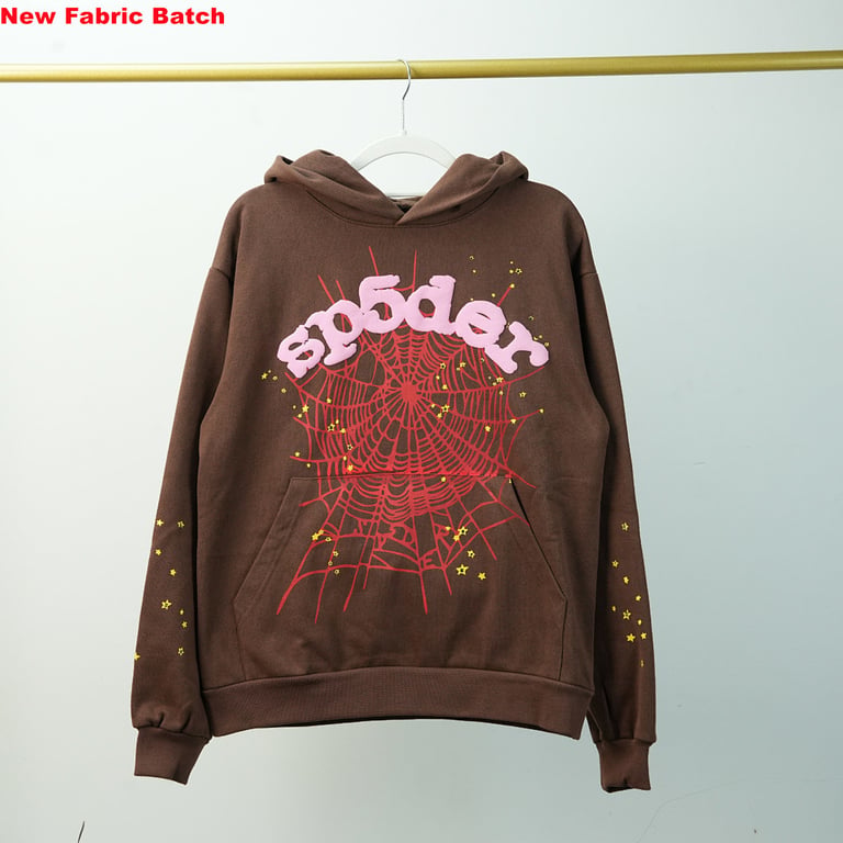 Sp5der Web Hoodie Brown - 19
