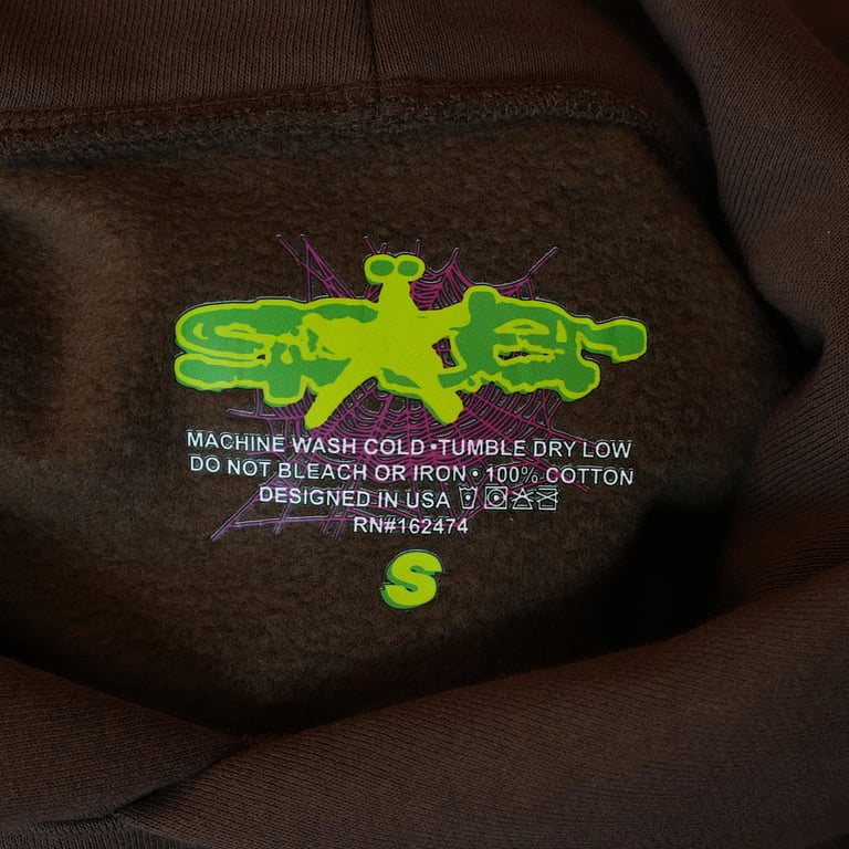 Sp5der Web Hoodie Brown - 47