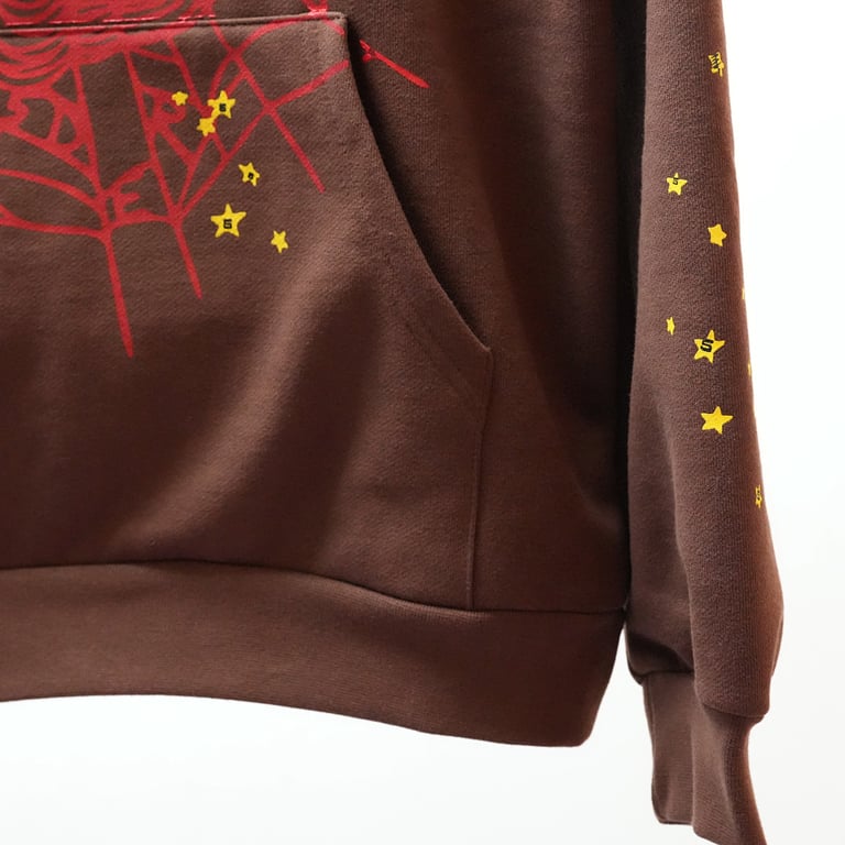 Sp5der Web Hoodie Brown - 49
