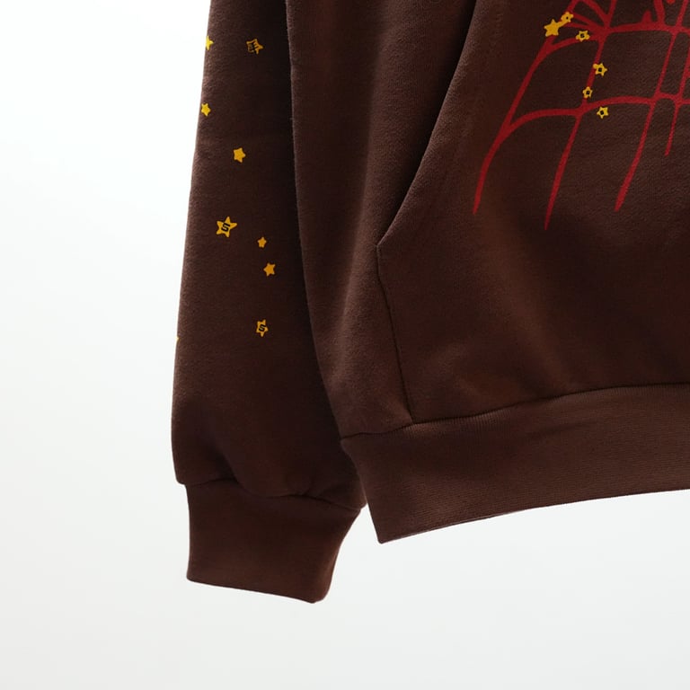 Sp5der Web Hoodie Brown - 50