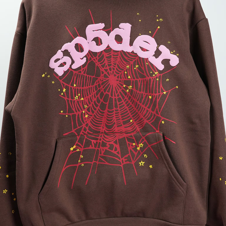 Sp5der Web Hoodie Brown - 56