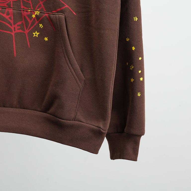 Sp5der Web Hoodie Brown - 61