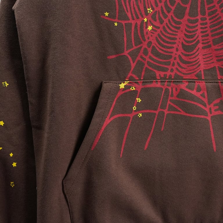 Sp5der Web Hoodie Brown - 64