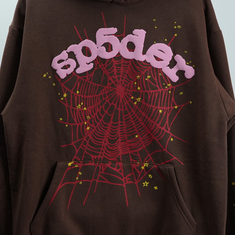 Sp5der Web Hoodie Brown - 67