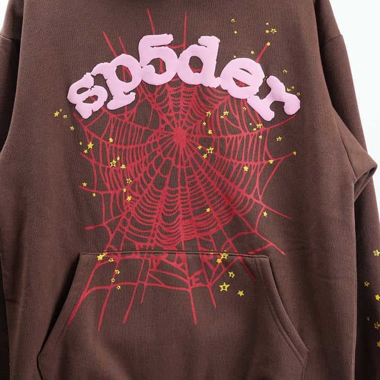 Sp5der Web Hoodie Brown - 68