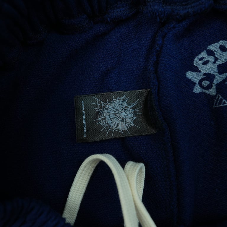 Sp5der 0G Web Logo Sweat Short Navy - 12