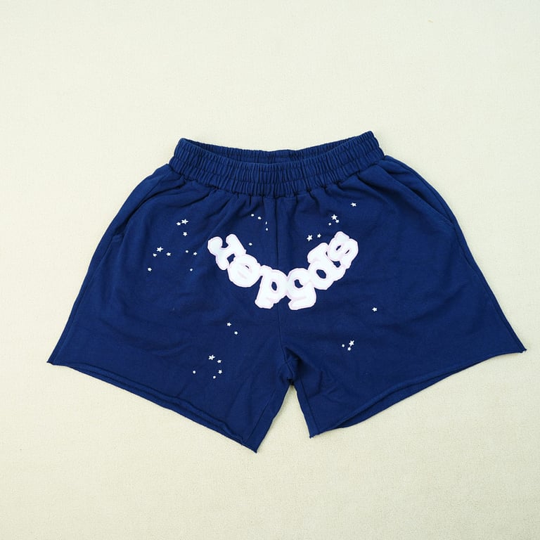 Sp5der 0G Web Logo Sweat Short Navy - 5