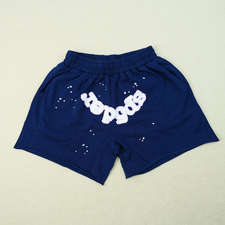 Sp5der 0G Web Logo Sweat Short Navy - 6